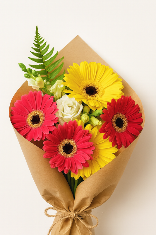 Bright Bloom Gerbera Bouquet – Send Surprise Flowers from Sri Lanka to Canada | TrendyNest Gifts