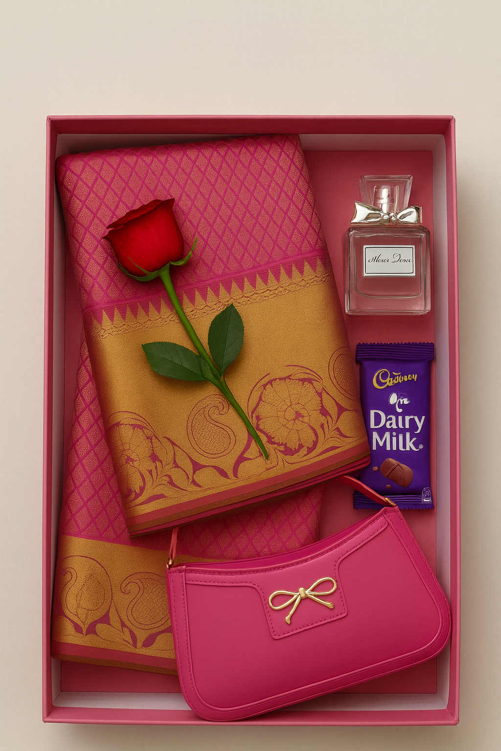 Luxury Saree & Perfume Gift Box – Send Love from Canada to srilanka 🇨🇦❤️🇱🇰